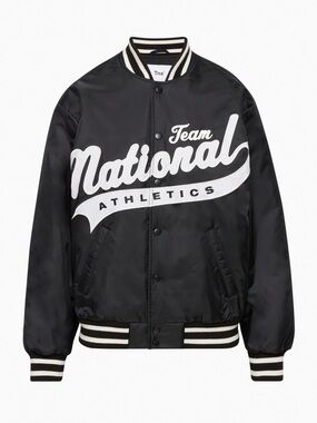 Aritzia Tna Team National Athletics Black Stadium Jacket